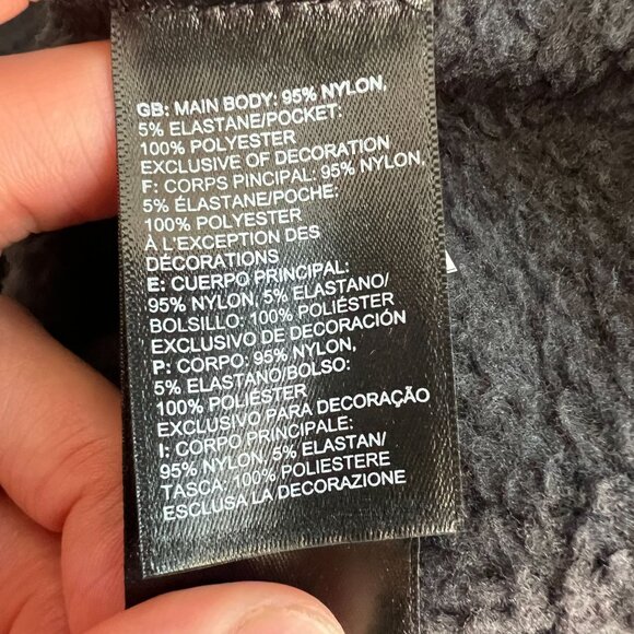 The North Face Men's Snap-Neck Pullover Fleece Top LARGE in Black - Picture 8 of 12